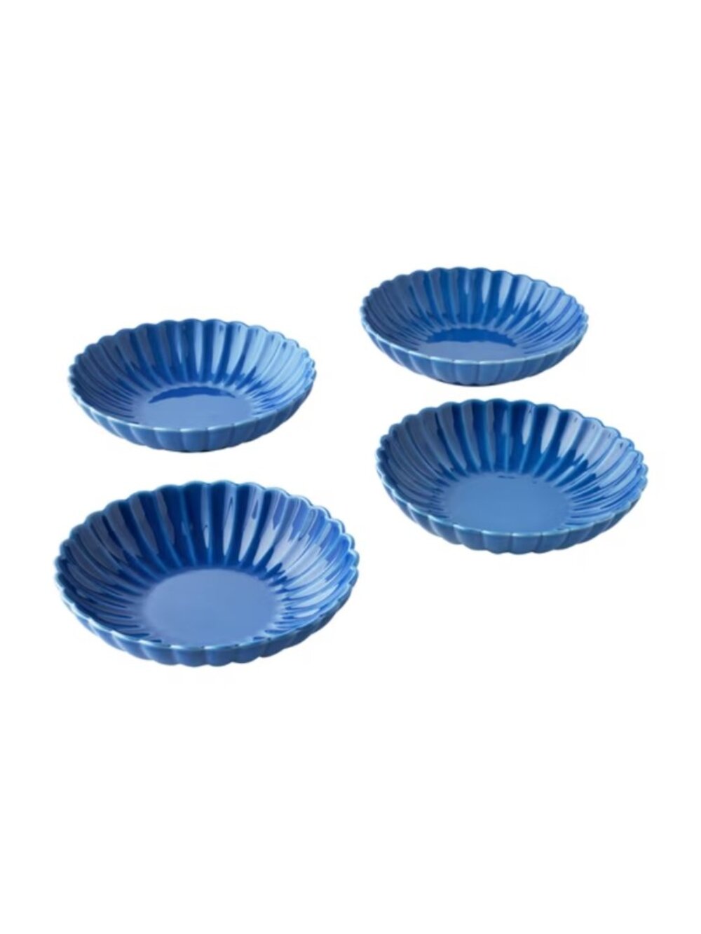 The Pioneer Woman Home Blue 4 Set Colette 100% Stoneware Round Dinner Bowls